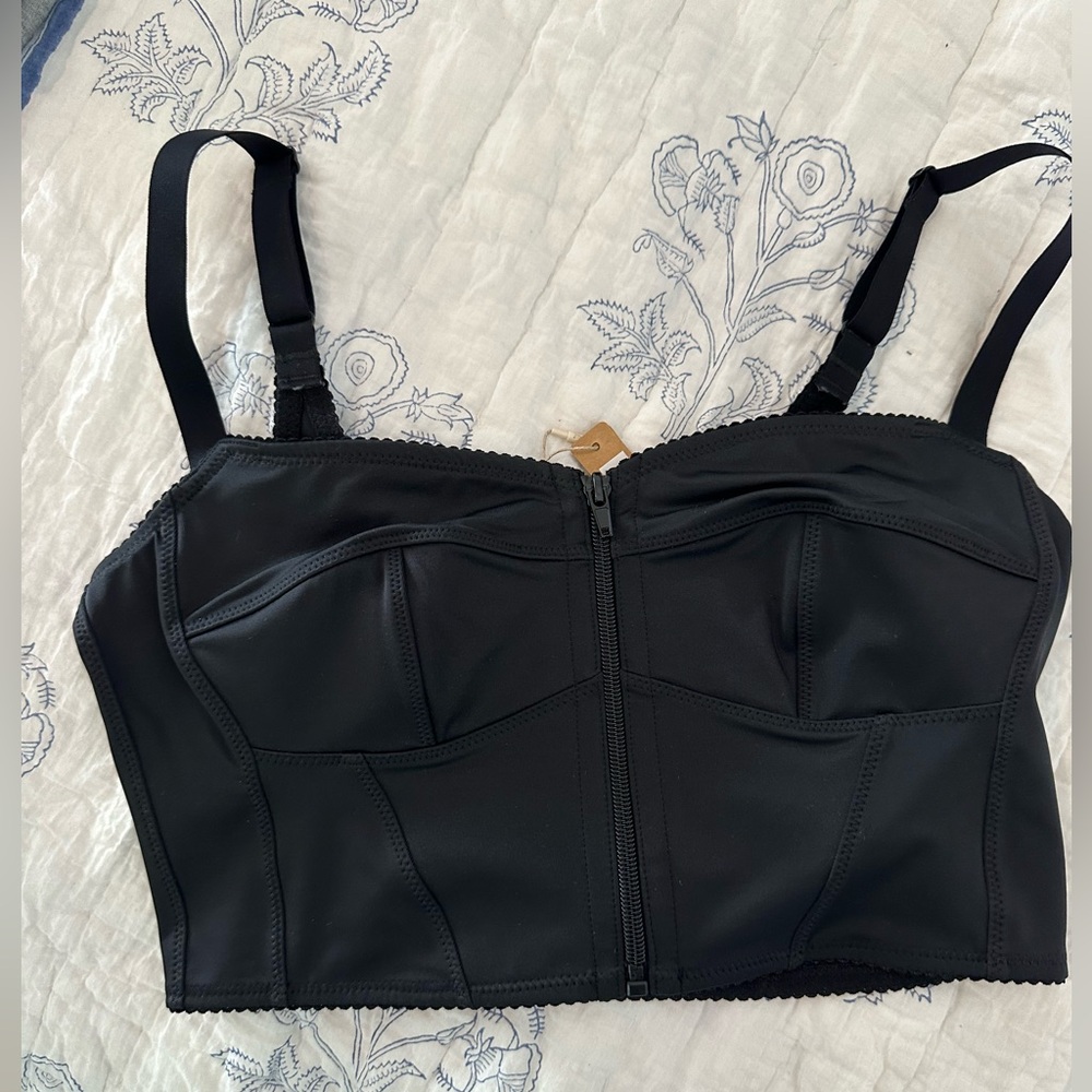 SKIMS Black bustier size M